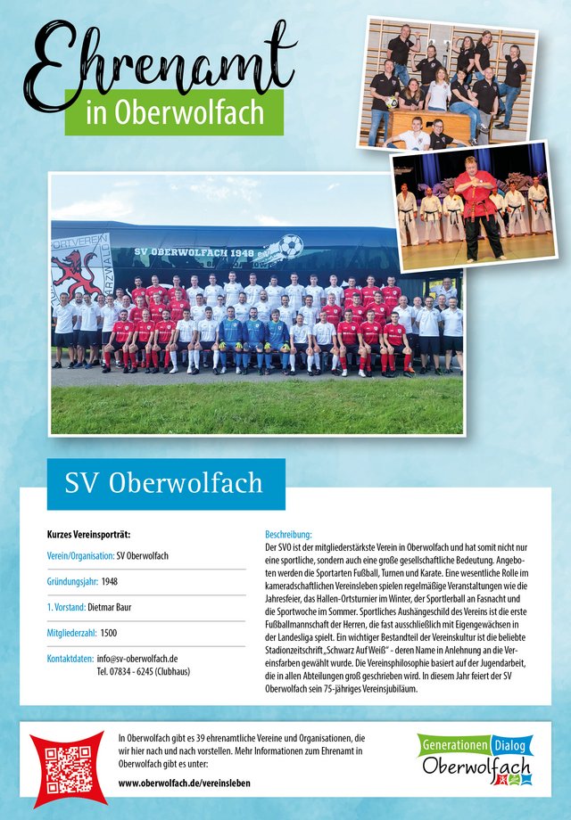 Vereinsporträt Sportverein Oberwolfach