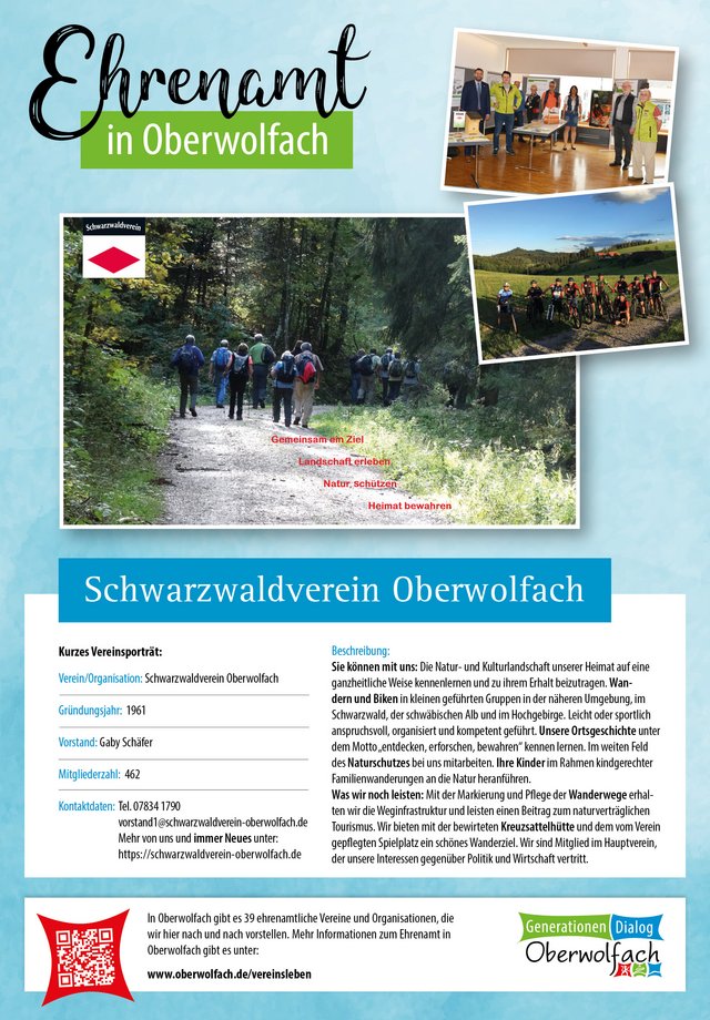 Vereinsporträt Schwarzwaldverein Oberwolfach
